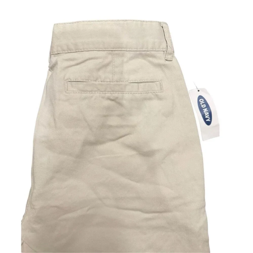 NWT Old Navy Girls Khaki Chino Shorts Dz. 14 School Uniform